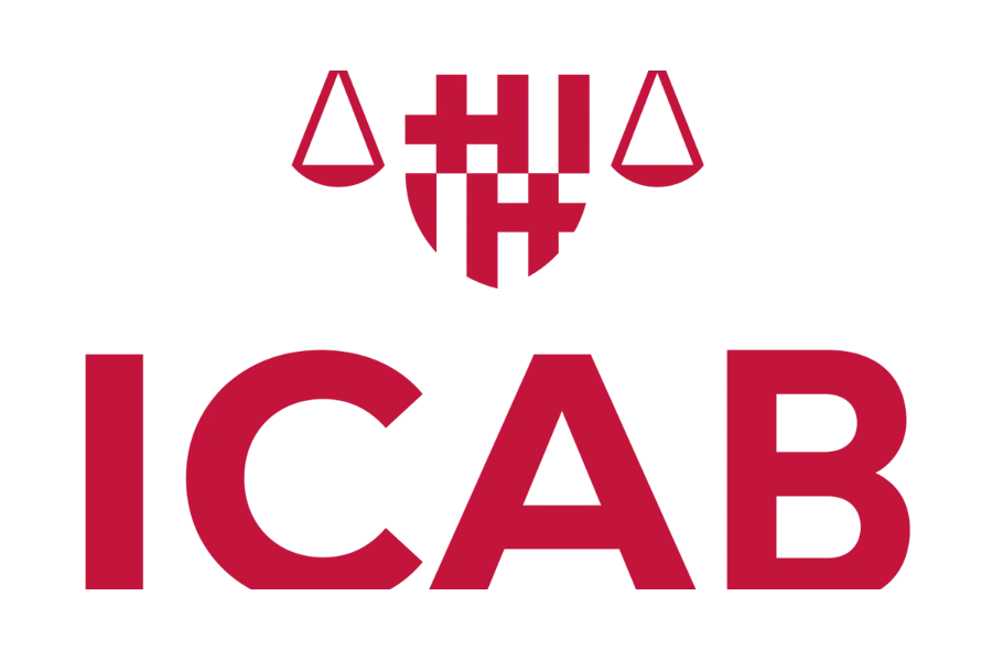 Ignacio Rubio nombrado presidente Sección de Derecho Aeronáutico y Espacial del ICAB. Logo del Colegio.